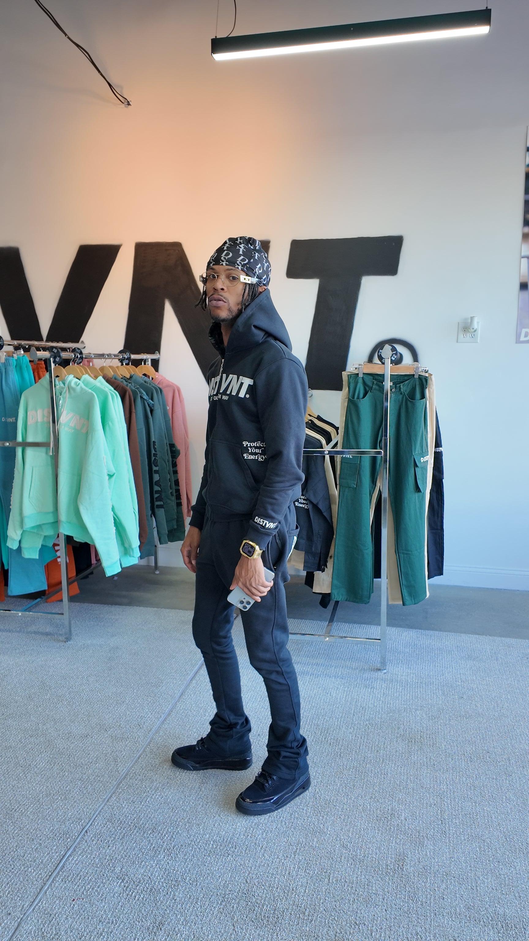 Black Zip Hoodie