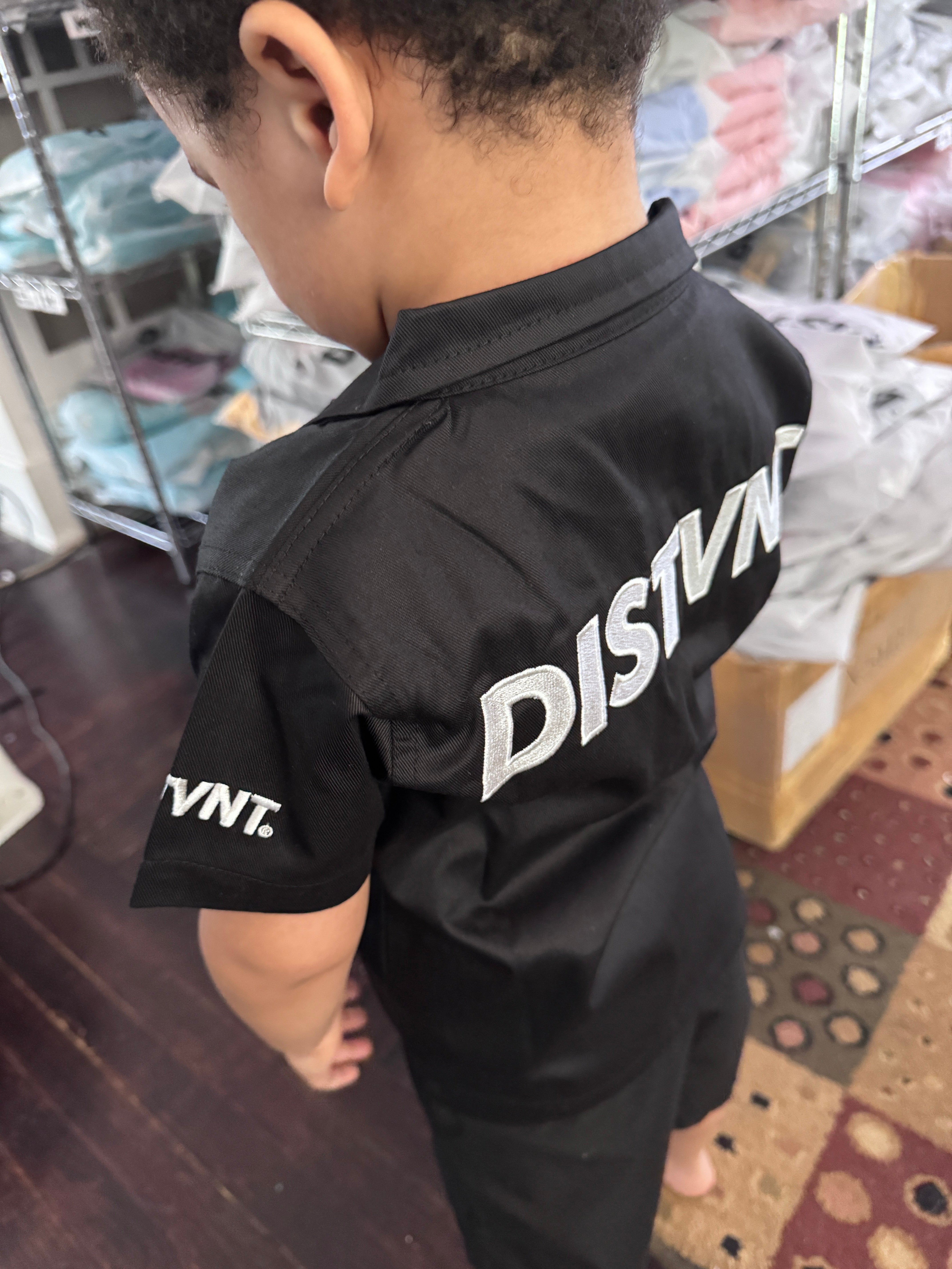 Kids Zip-Up Work Shirt