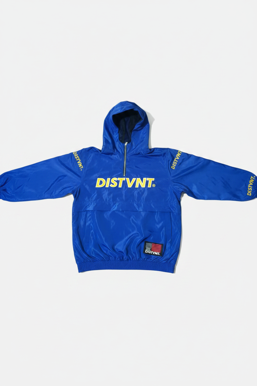 QUARTER-ZIP WINDBREAKER HOODIE SHORT SET