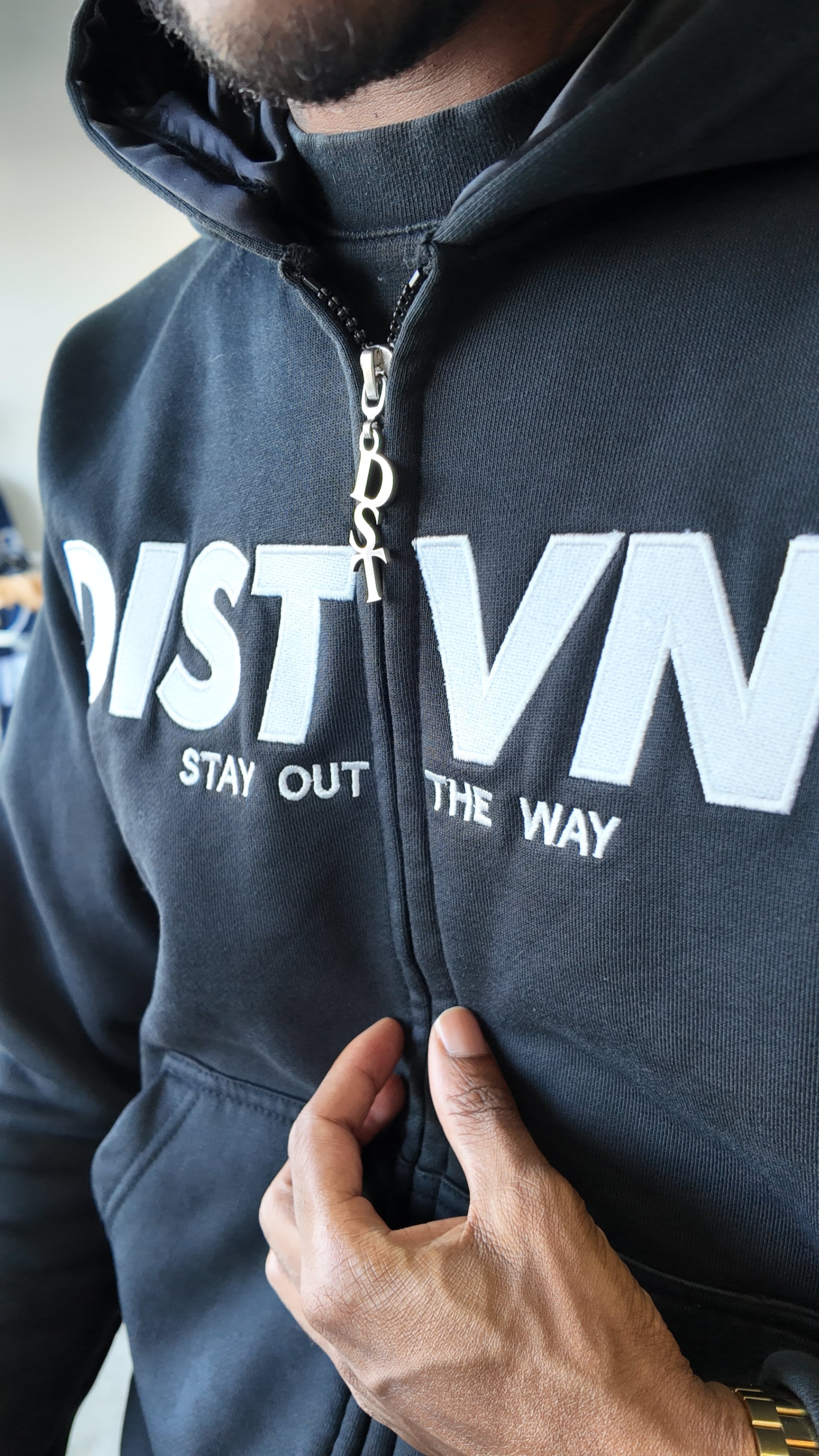 Black Zip Hoodie