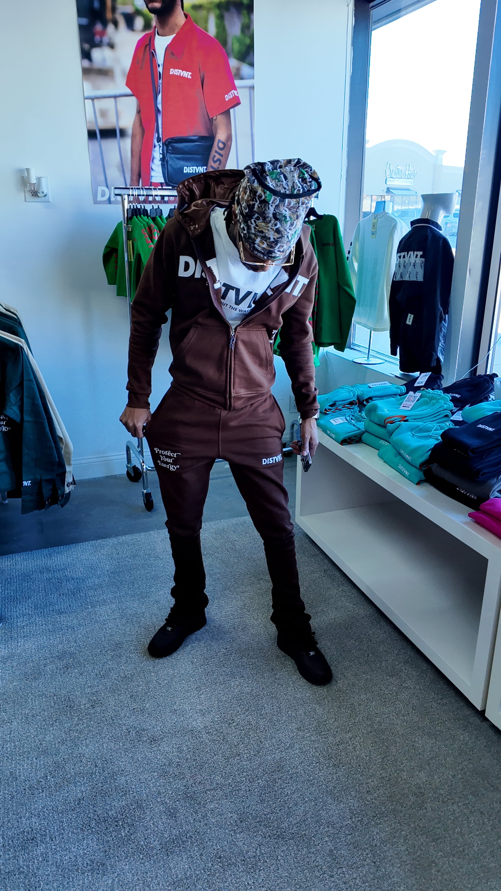 スタックドスウェットパンツ(スリムフィット)