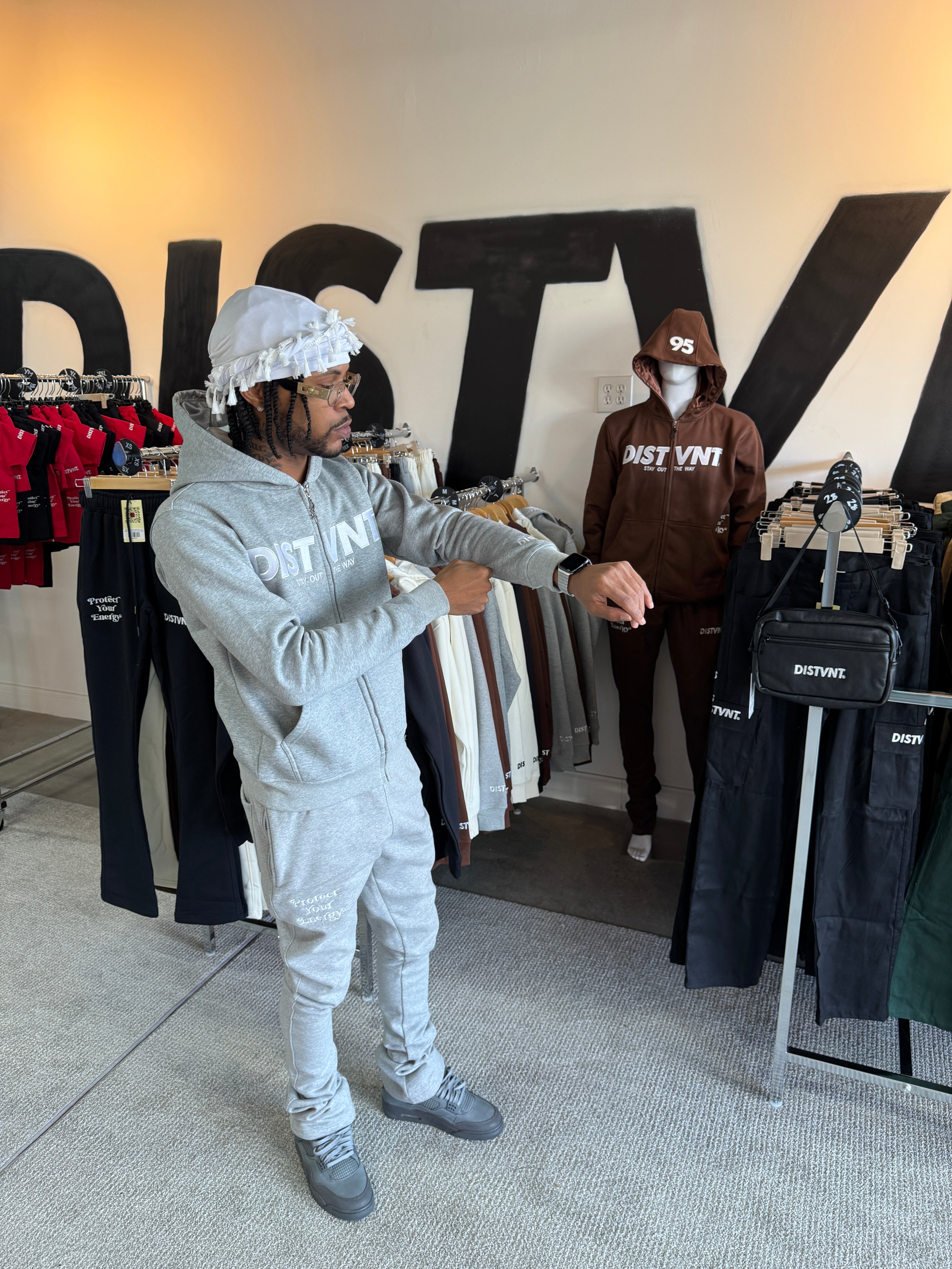 スタックドスウェットパンツ(スリムフィット)