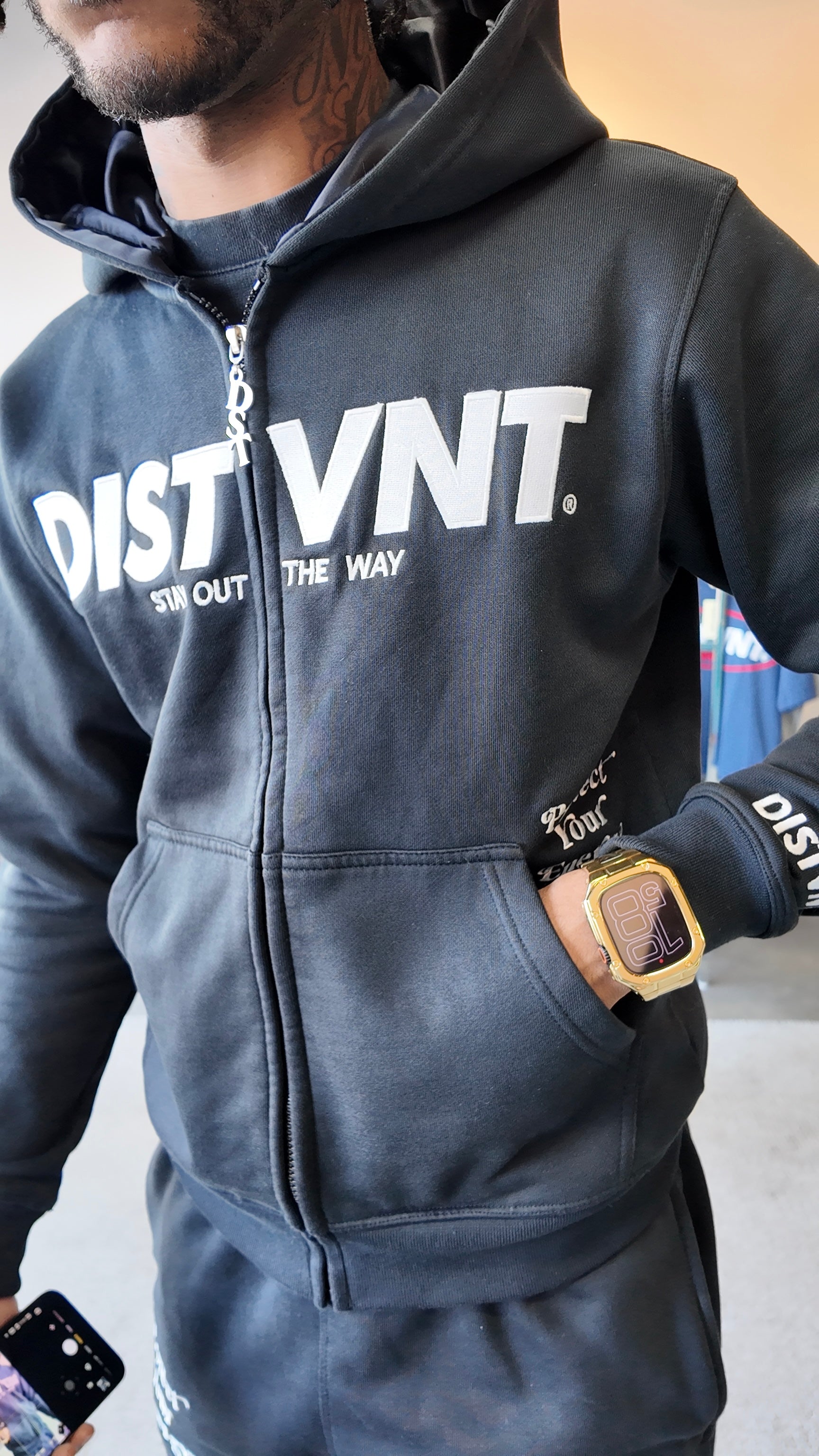 Black Zip Hoodie