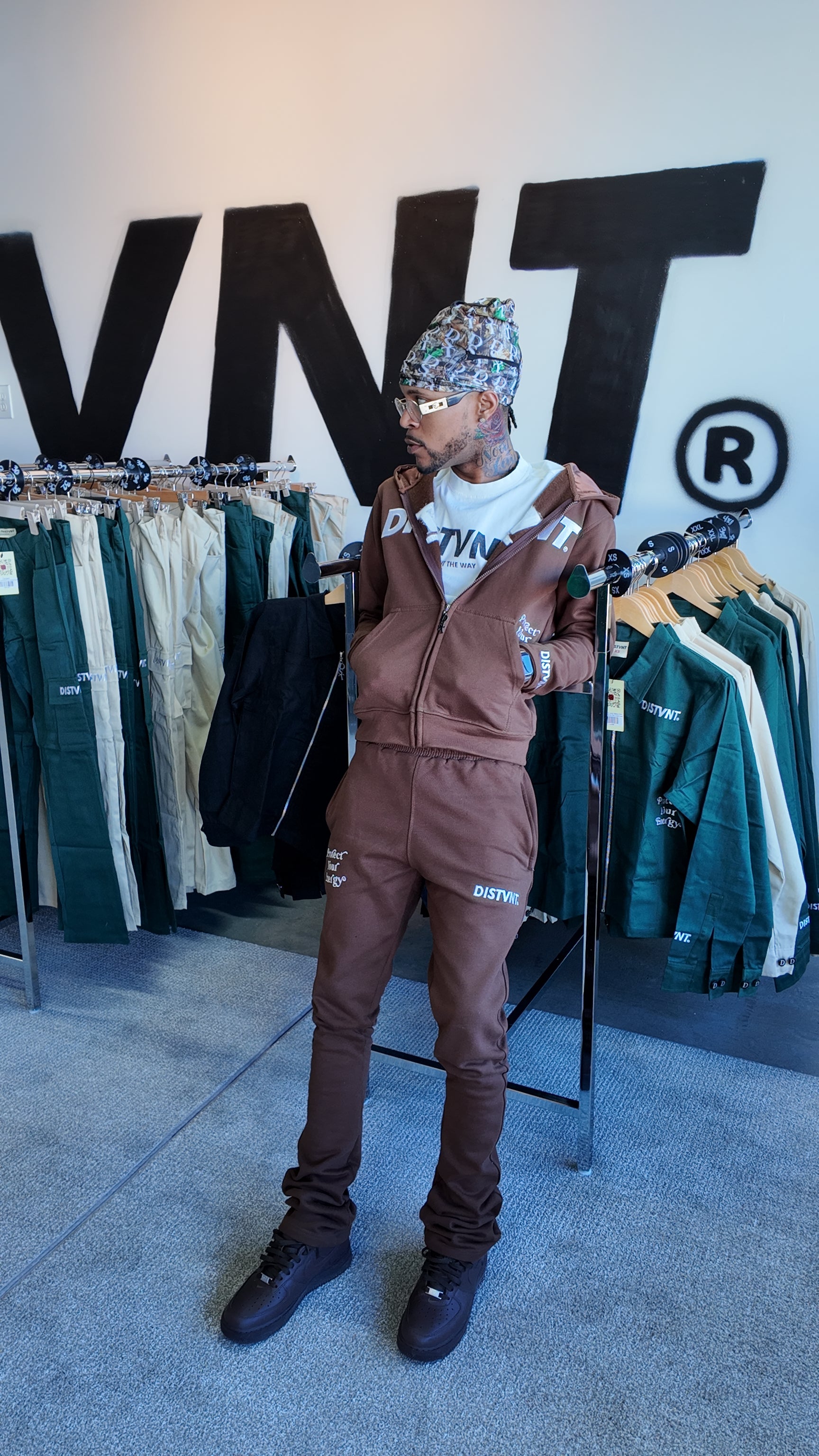 スタックドスウェットパンツ(スリムフィット)