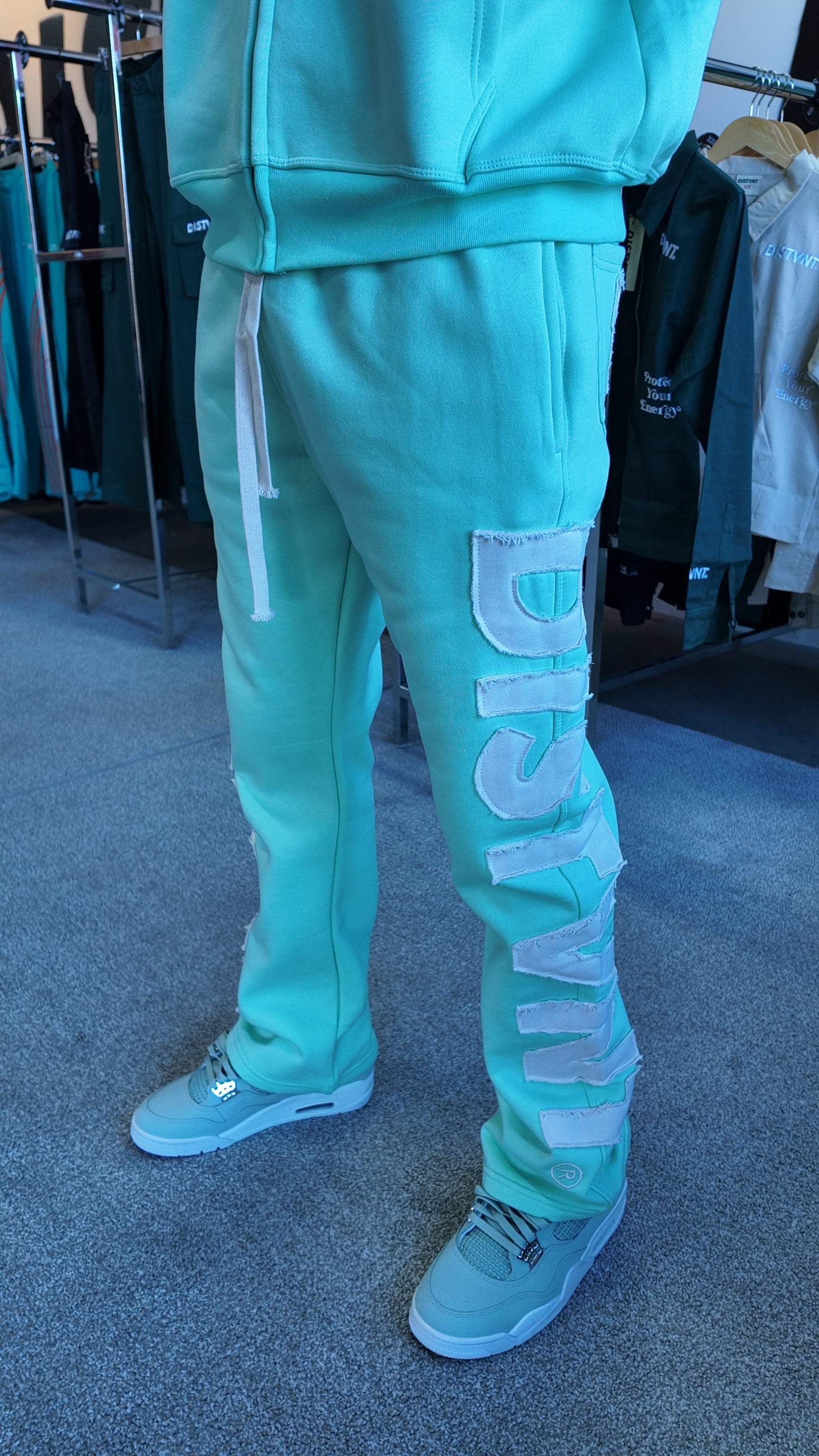 Distressed Zip Hoodie