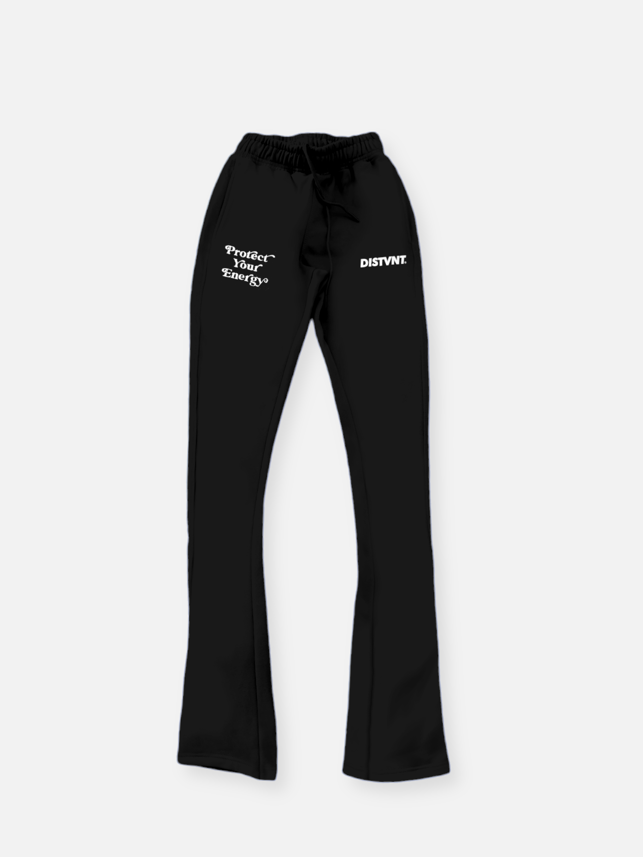 Black Stacked Sweatpants