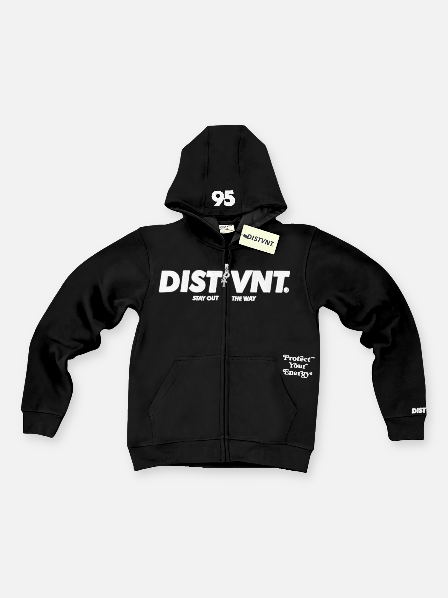 HEAVYWEIGHT Black Zip Hoodie