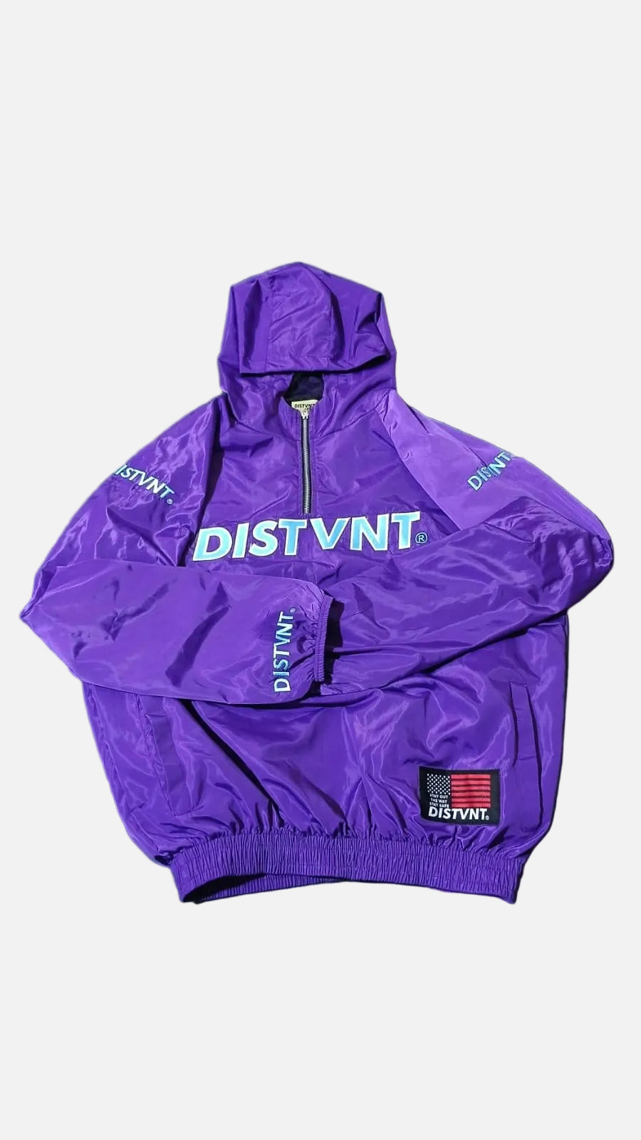 QUARTER-ZIP WINDBREAKER HOODIE SHORT SET