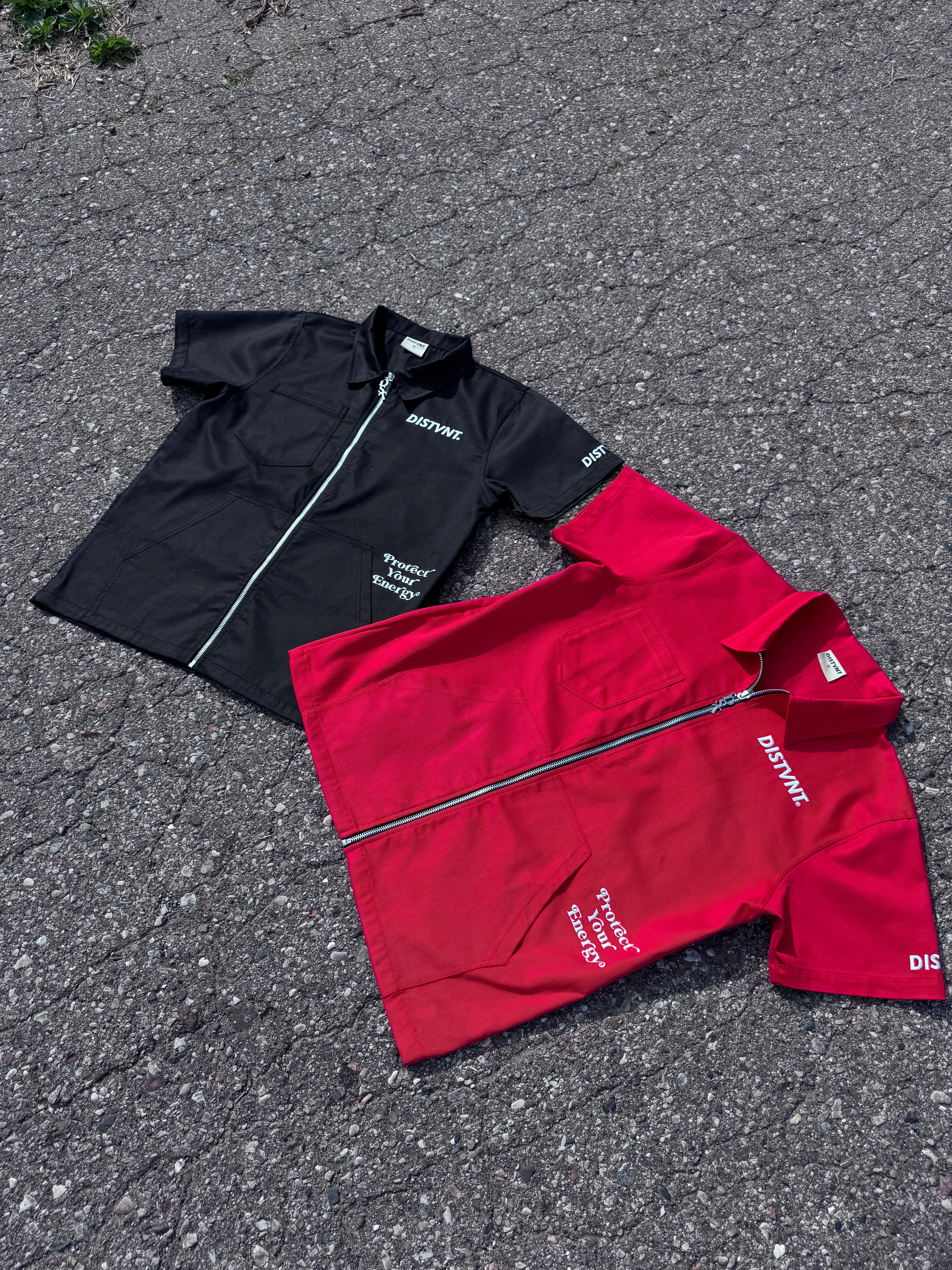 Zip-Up Work Shirt