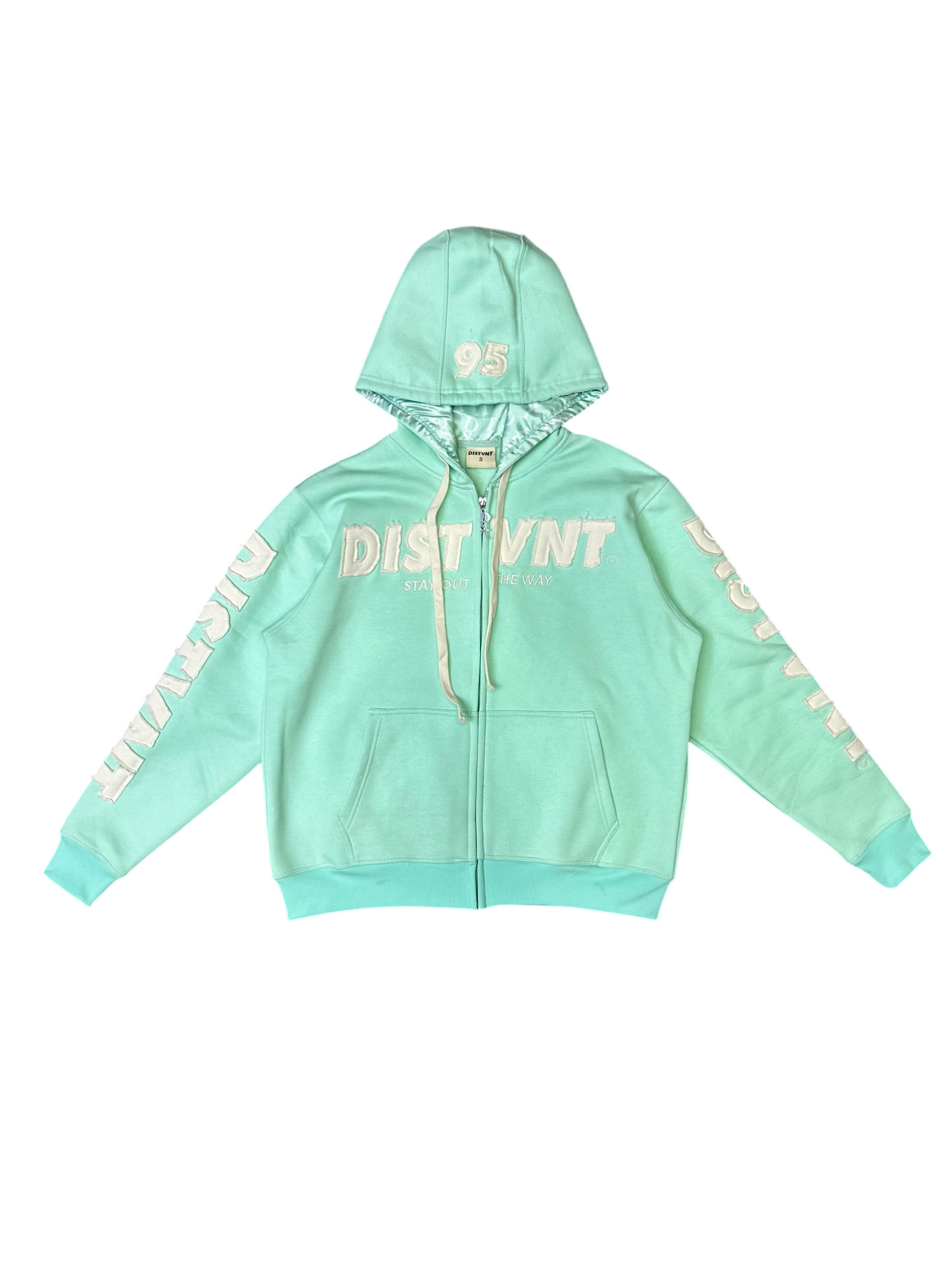 Distressed Zip Hoodie