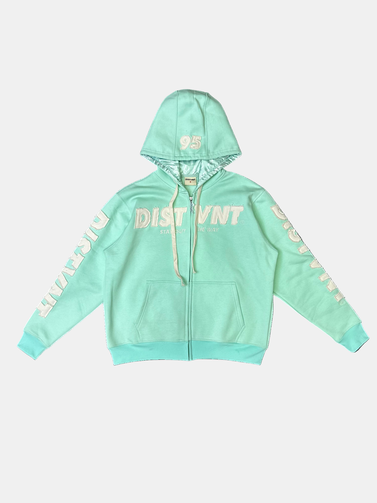 Distressed Zip Hoodie