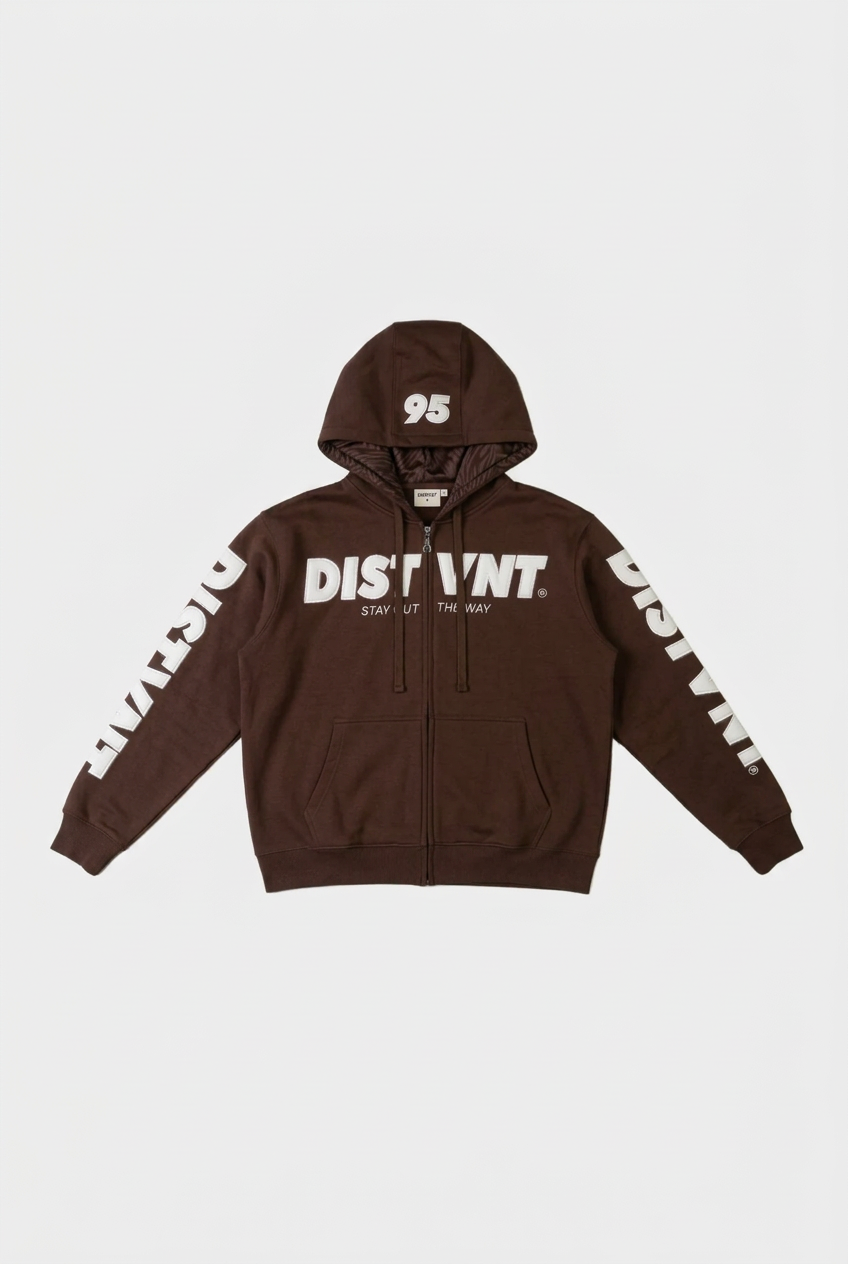 HEAVYWEIGHT Distressed Zip Hoodie