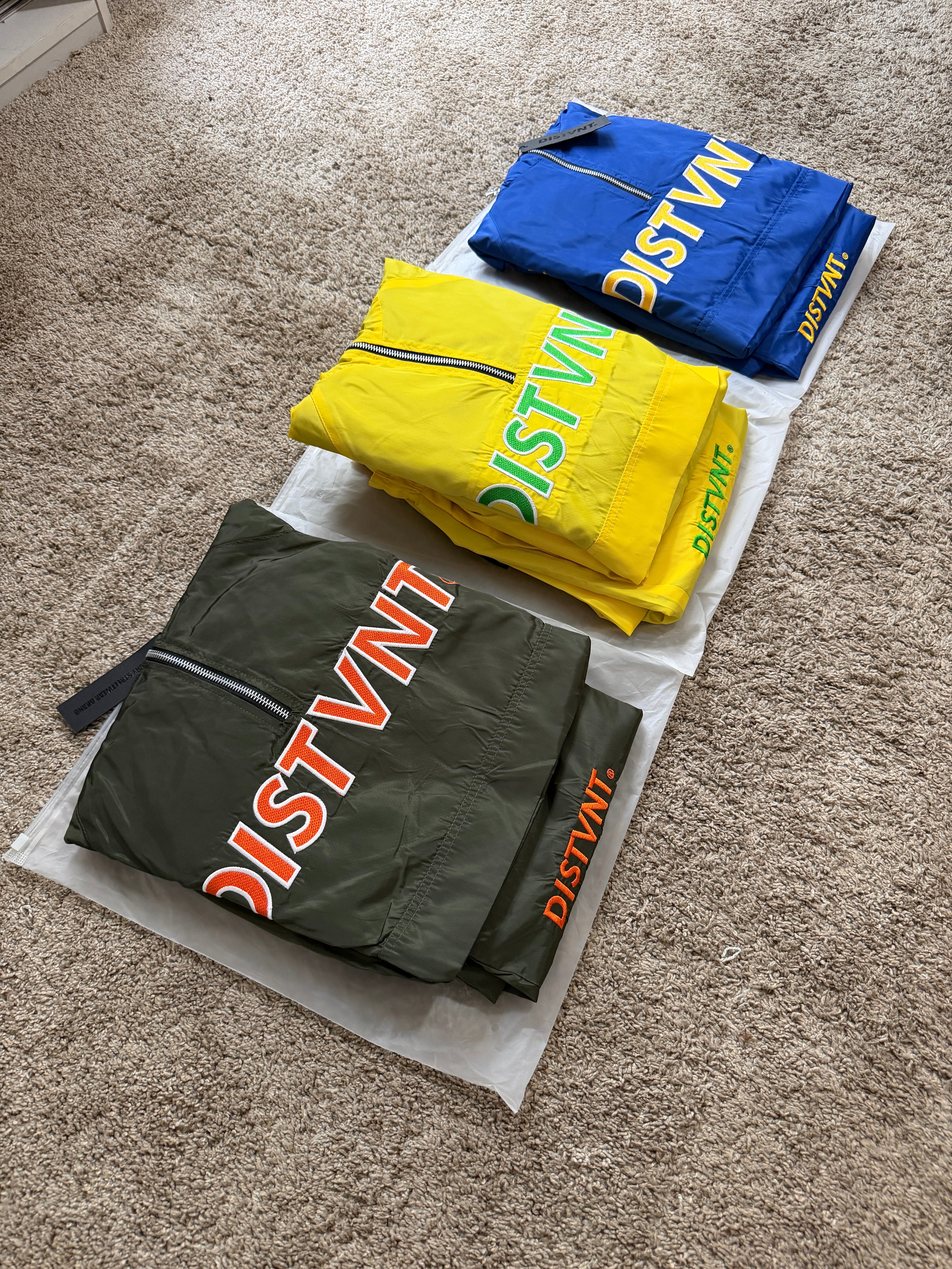 Quarter-Zip Windbreaker Hoodie Short Set | Distvnt