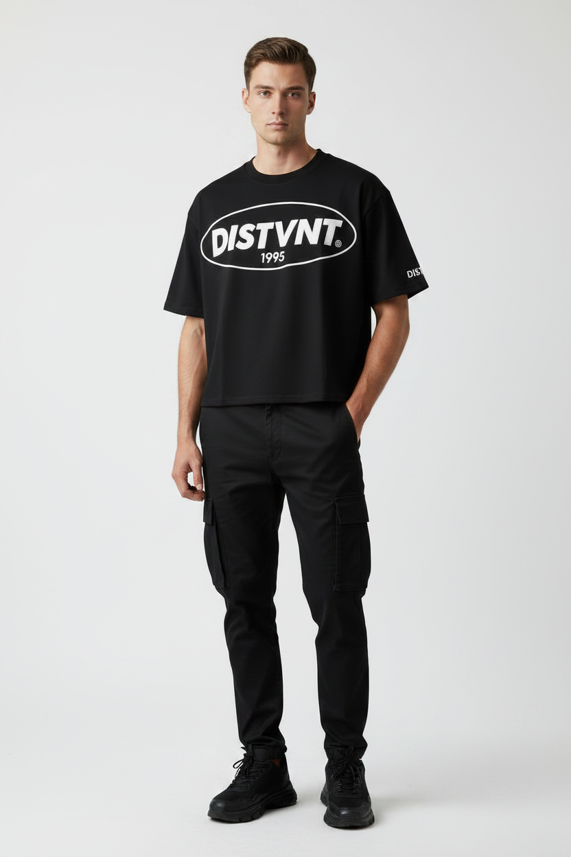 Heavyweight Boxy Round Logo Tee