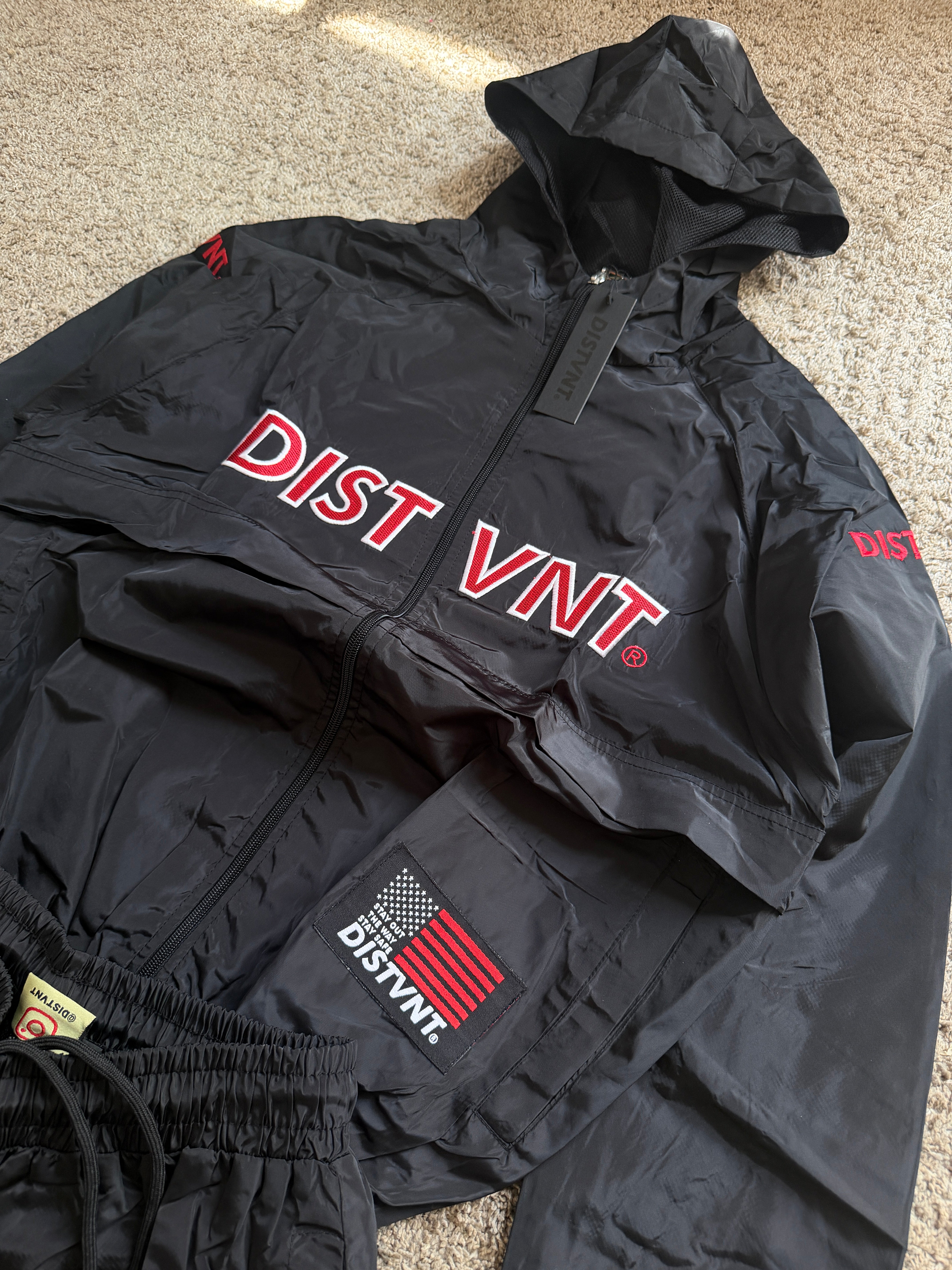 Windbreaker Hoodie Short Set | Premium Streetwear Matching Set