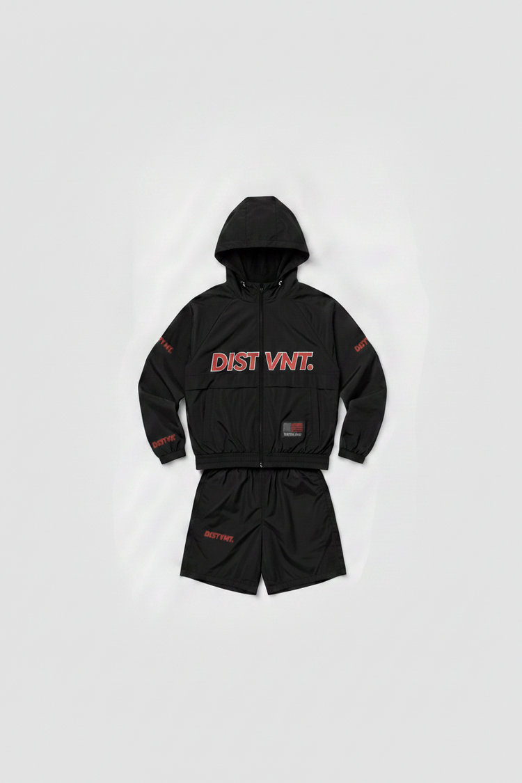 WINDBREAKER HOODIE SHORT SET