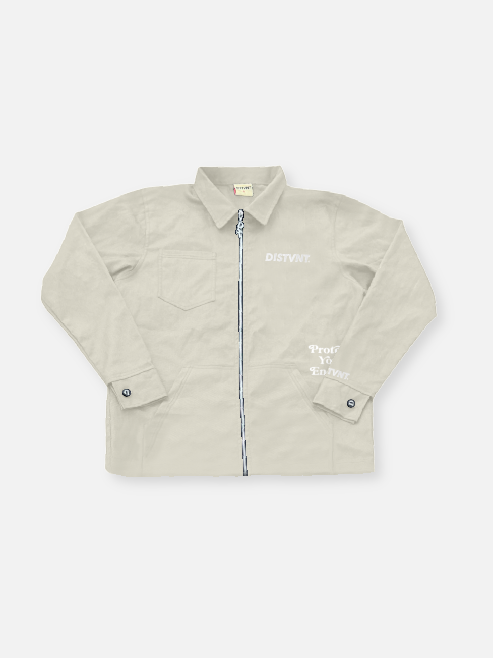 Zip-Up Work Long Sleeve Shirt