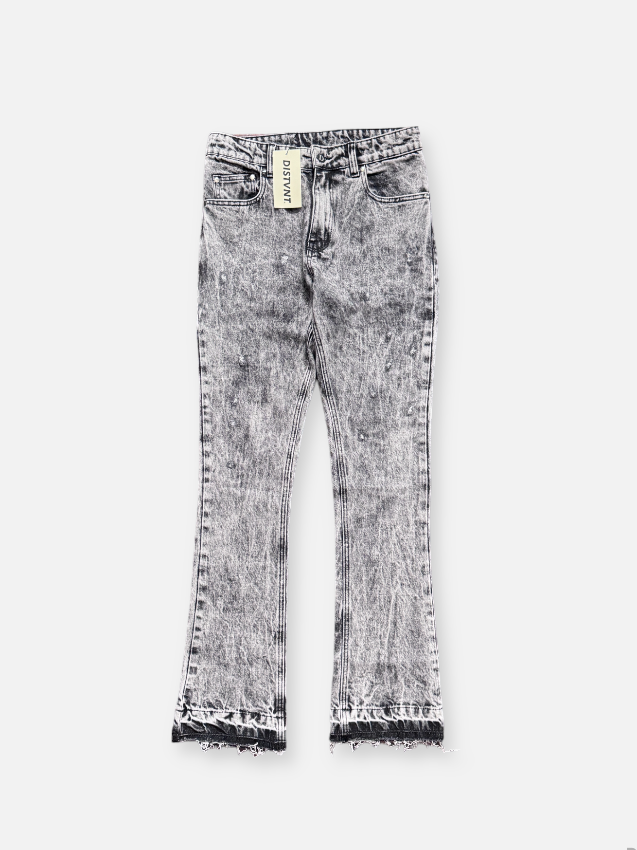Distressed Washed Flare Jeans (PRE-ORDER)