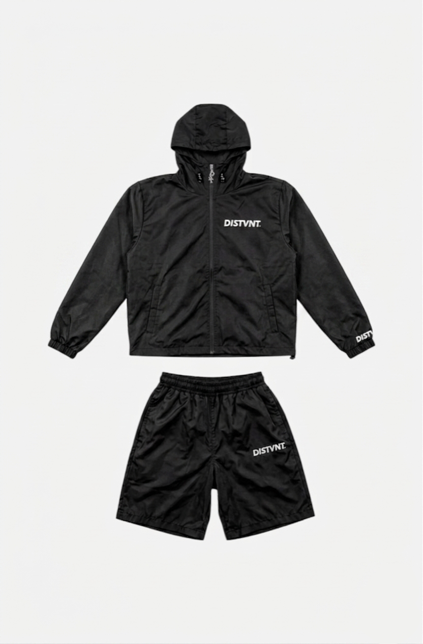 Windbreaker Short Set (With Hood)
