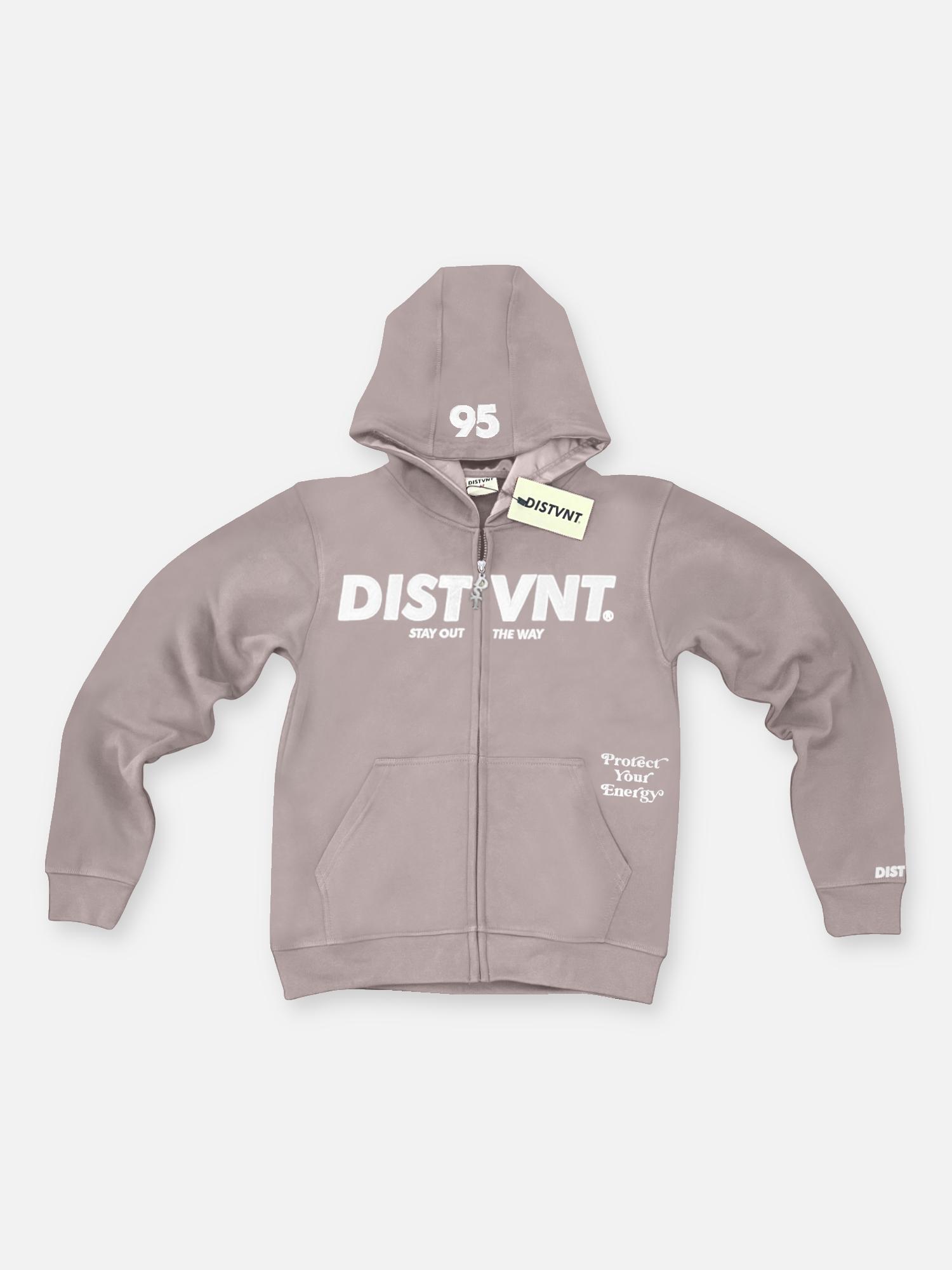 Stone Grey Zip Hoodie