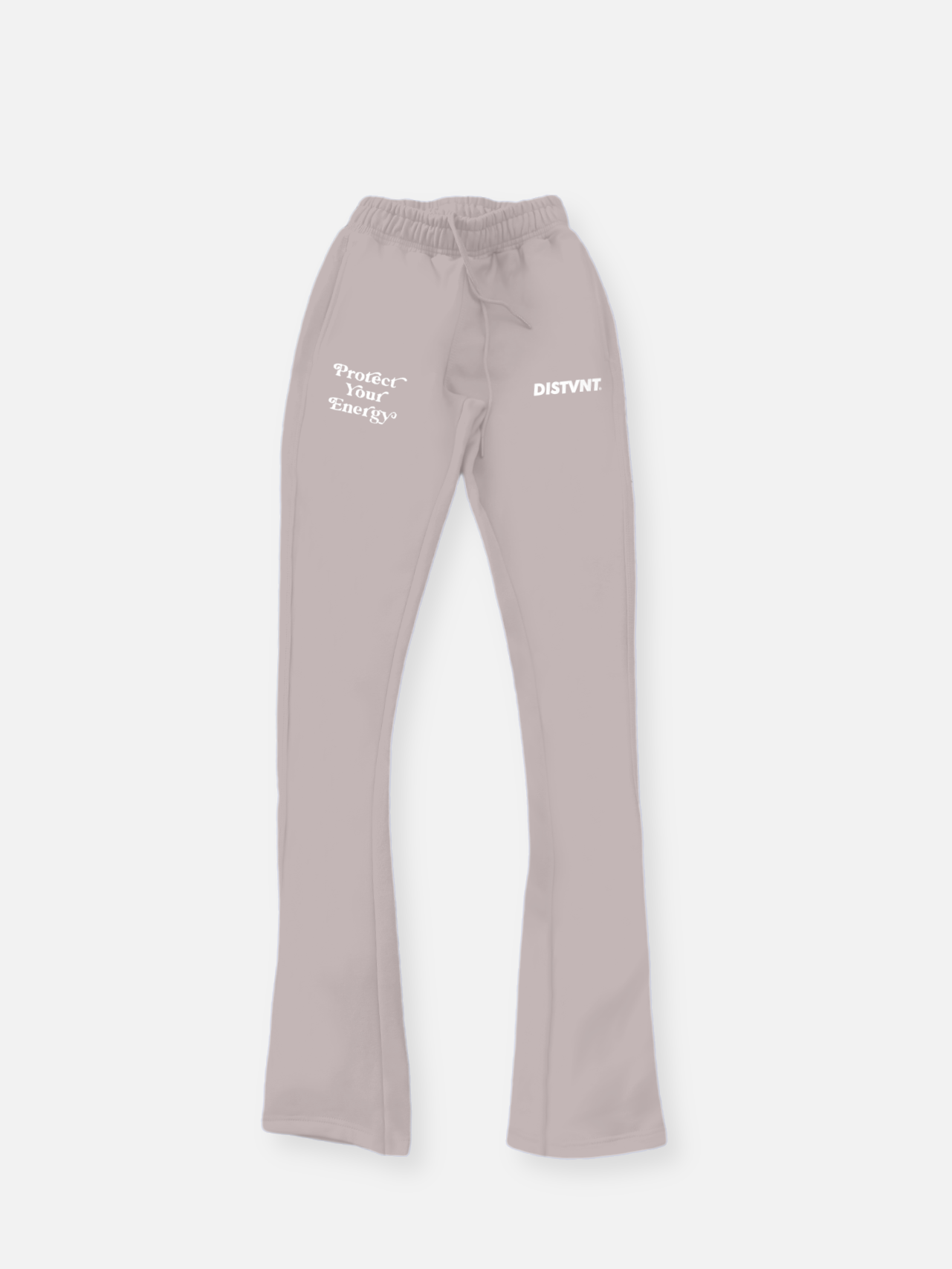 Stone Grey Stacked Sweatpants